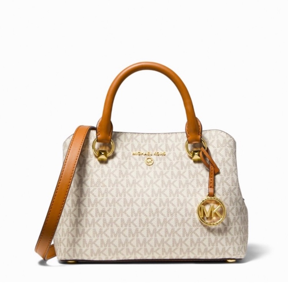 NEW! Michael Kors Edith Small logo Satchel